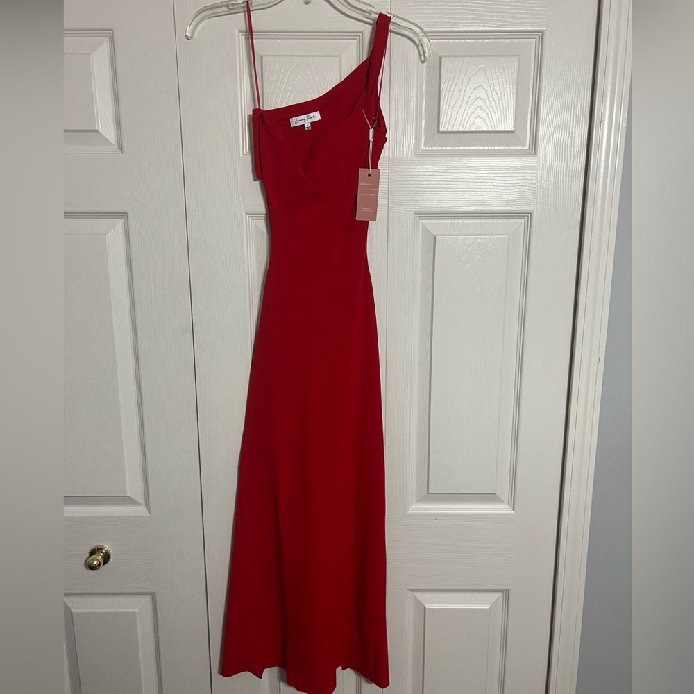 CUTOUT ASYMMETRICAL MIDI DRESS - Picture 3 of 4